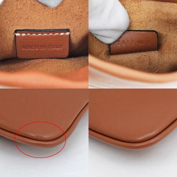 Celine Drawstring Mobile Pouch Shoulder Bag Cuill Triomphe Tan Brown - Picture 6 of 10